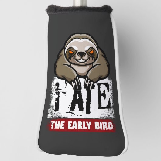 Ich habe den frühen Vogel gegessen. Grumpiger Faul Golf Headcover (Rotieren 90)