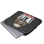 Ich habe den frühen Vogel gegessen. Grumpiger Faul Laptopschutzhülle (Vorne Knopf)