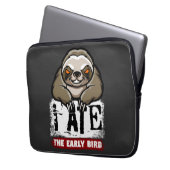 Ich habe den frühen Vogel gegessen. Grumpiger Faul Laptopschutzhülle (Vorderseite Links)