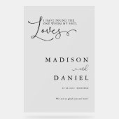 Ich habe den gefunden, den mein Soul Liebe! Script Acrylschild (Vorderseite)