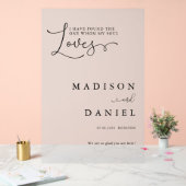 Ich habe den gefunden, den mein Soul Liebe! Script Acrylschild (Hochzeit)