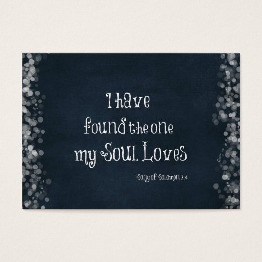 Ich habe den gefunden, den mein Soul Lieben Bible  (Vorderseite)