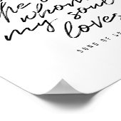 Ich habe den gefunden, den mein Soul Lieben hat. Poster (Ecke)