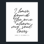 Ich habe den gefunden, den mein Soul Lieben hat. Poster<br><div class="desc">Ich habe den gefunden, den mein Soul Lieben hat. - Solomon-Lied 3:4</div>
