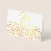 Ich habe den gefunden, den meine Soul Lieben Hochz Folienkarte (Vorderseite)