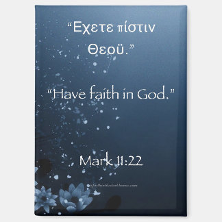 Ich habe den Glauben an Gott Mark 11:22 Magnet