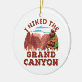 Ich habe den Grand Canyon angefahren Keramik Ornament (Links)