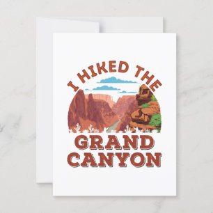 Ich habe den Grand Canyon angefahren Postkarte