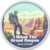 Ich habe den Grand Canyon Nationalpark Arizona ang Aufkleber (Vorderseite)