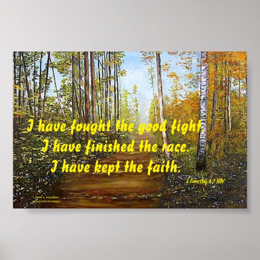 ICH HABE DEN GUTEN KAMPF GEFUNDEN POSTER (Vorne)