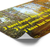 ICH HABE DEN GUTEN KAMPF GEFUNDEN POSTER (Ecke)