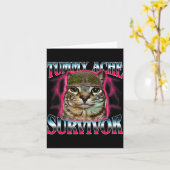 Ich habe den heutigen lustigen Bauchschmerz überle Karte (Gelbe Blume)