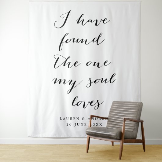 Ich habe den Hintergrund der ersten Hochzeit gefun Wandteppich (Beispiel)