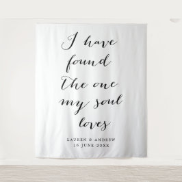 Ich habe den Hintergrund der ersten Hochzeit gefun Wandteppich