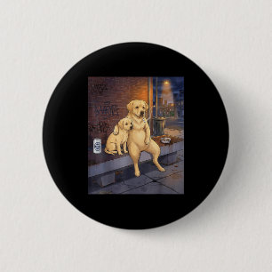 Ich Habe Den Hund In Mir Funny Labrador Retriever Button