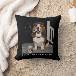 Ich Habe Den Hund In Mir, Lustige Basset Hound Mem Kissen