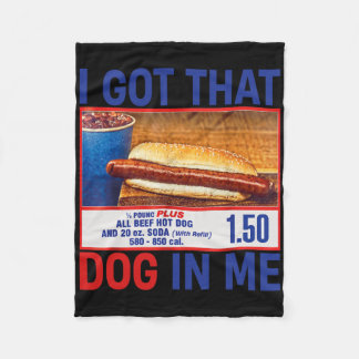Ich Habe Den Hund In Mir Lustige Hotdogs Combo 4. Fleecedecke