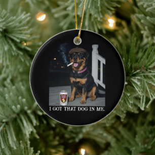 Ich Habe Den Hund In Mir, Lustige Rottweiler-Persö Keramik Ornament