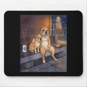 Ich Habe Den Hund In Mir Lustiger Bulldogge Trinkt Mousepad