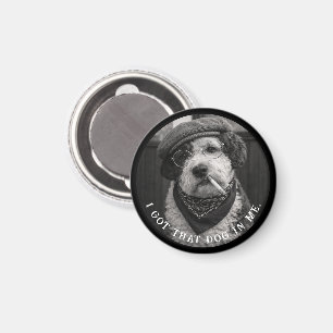 Ich Habe Den Hund In Mir Lustiges Sheepadoodle-Fot Magnet