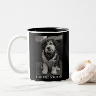 Ich Habe Den Hund In Mir Lustiges Sheepadoodle-Fot Zweifarbige Tasse