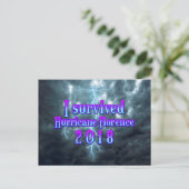 Ich habe den Hurrikan Florenz überlebt Postkarte (Stehend Vorderseite)