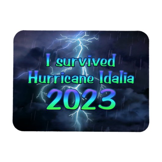 Ich habe den Hurrikan Idalia 2023 überlebt Magnet (Horizontal)