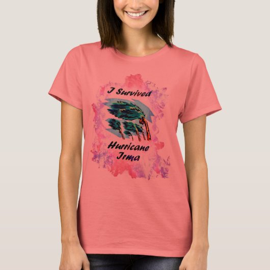Ich habe den Hurrikan Irma überlebt T-Shirt (Vorderseite)