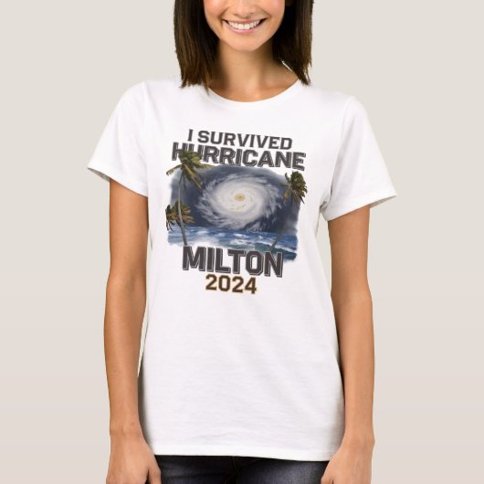 Ich habe den Hurrikan Milton Florida überlebt Okto T-Shirt (Vorderseite)