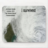"Ich habe den Hurrikan Sandy überlebt" Mousepad (Vorne)