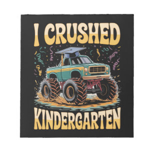 Ich habe den Kindergarten Monster-Truck-Abschluss  Notizblock