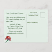 Ich habe den klassischen Eukalyptus Green Elegant Ankündigungspostkarte (Rückseite)