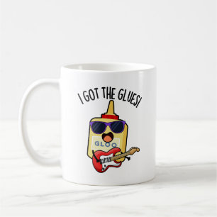 Ich habe den Kleber Lustiger Blues-Wortwitz  Kaffeetasse