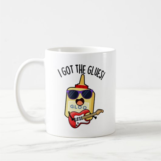 Ich habe den Kleber Lustiger Blues-Wortwitz Kaffeetasse (Links)