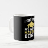 Ich habe den Master-Abschluss-Abschluss meiner Ehe Kaffeetasse (Vorderseite Links)