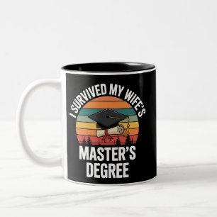 Ich habe den Master-Abschluss meiner Frau überlebt Zweifarbige Tasse