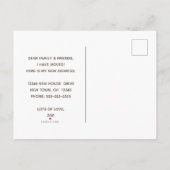 Ich habe den modernen Boho-Text verändert | Neue A Ankündigungspostkarte (Rückseite)