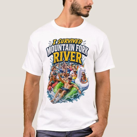 Ich habe den Mountain Fork River T-Shirt überlebt (Vorderseite)