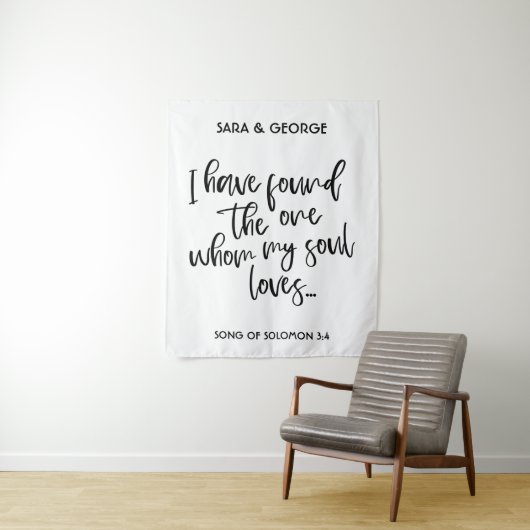 Ich habe den One Wedding Signage Foto Stand gefund Wandteppich (Beispiel)