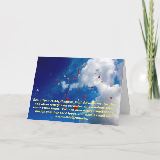 Ich habe den perfekten Ort gefunden. Einladung (Rückseite)