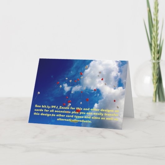 Ich habe den perfekten Ort gefunden. Einladung (Rückseite)