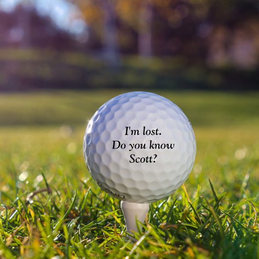 Ich habe den Personalisierten Namen Custom Golf Ba Golfball