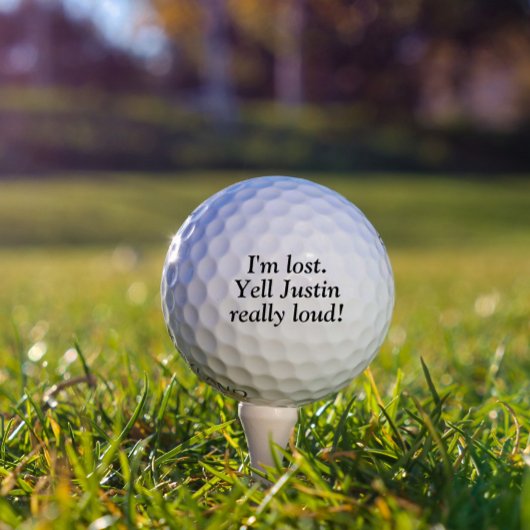 Ich habe den Personalisierten Namen Custom Golf Ba Golfball