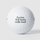 Ich habe den Personalisierten Namen Custom Golf Ba Golfball (Vorderseite)