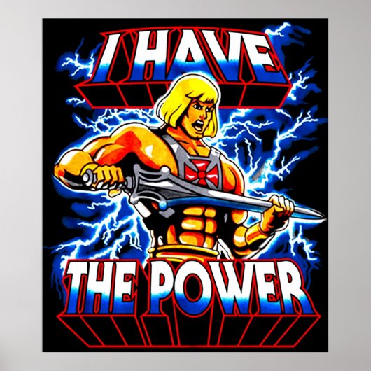 Ich habe den Power Heman Poster (Vorne)
