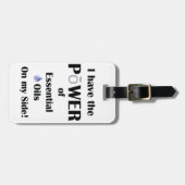 Ich habe den Power von Essential Oils mit benutzer Gepäckanhänger (Vorderseite horizontal)