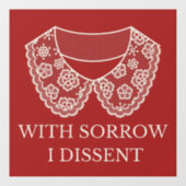 Ich habe den Protest gegen das Verschwinden von Sp Fensteraufkleber (Blatt)