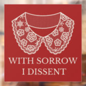 Ich habe den Protest gegen das Verschwinden von Sp Fensteraufkleber (Blatt 2)