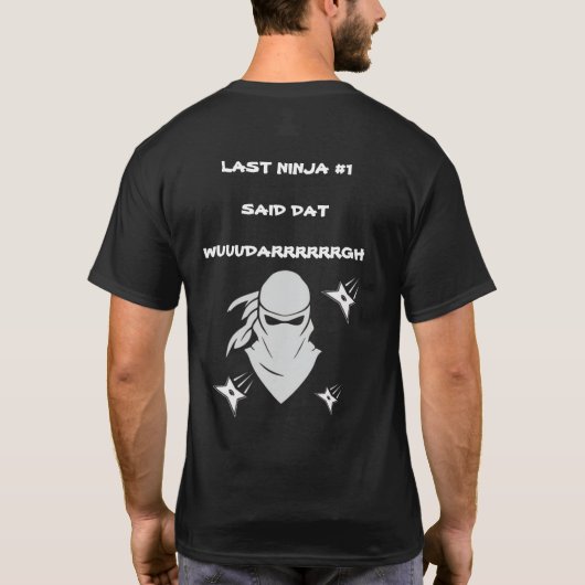 ICH HABE DEN REGIERUNGSPOLITIKERN SEHR AUFMERKSAM T-Shirt (Rückseite)