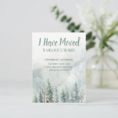 Ich habe den Rustikalwald verlegt Postkarte (Stehend Vorderseite)